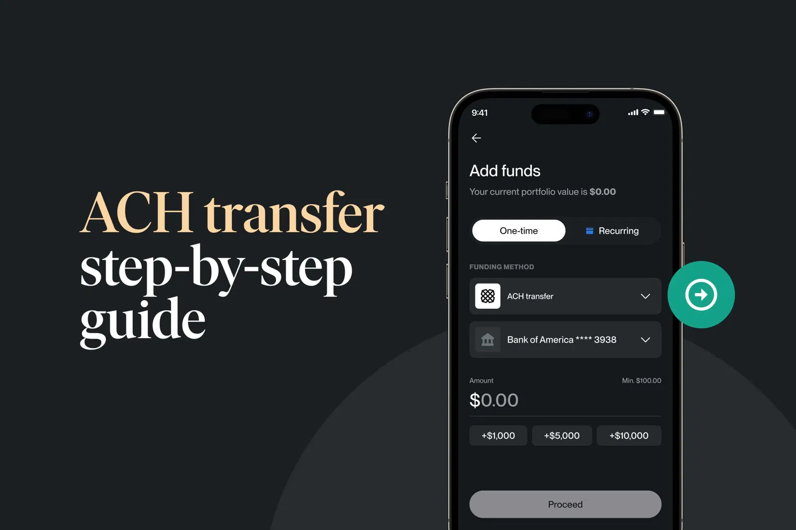 ACH transfer step-by-step guide for easy investments