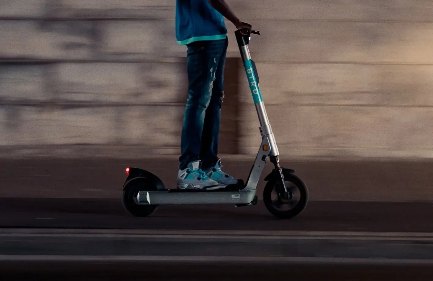 Bird electric scooters